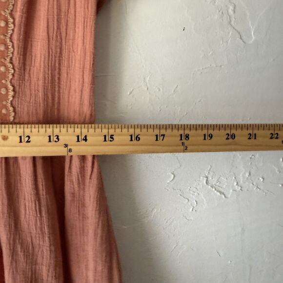 Showpo Dress Festival Small Pink Mauve Boho Flutter Sleeve Lace Up Mini Casual - Picture 7 of 10